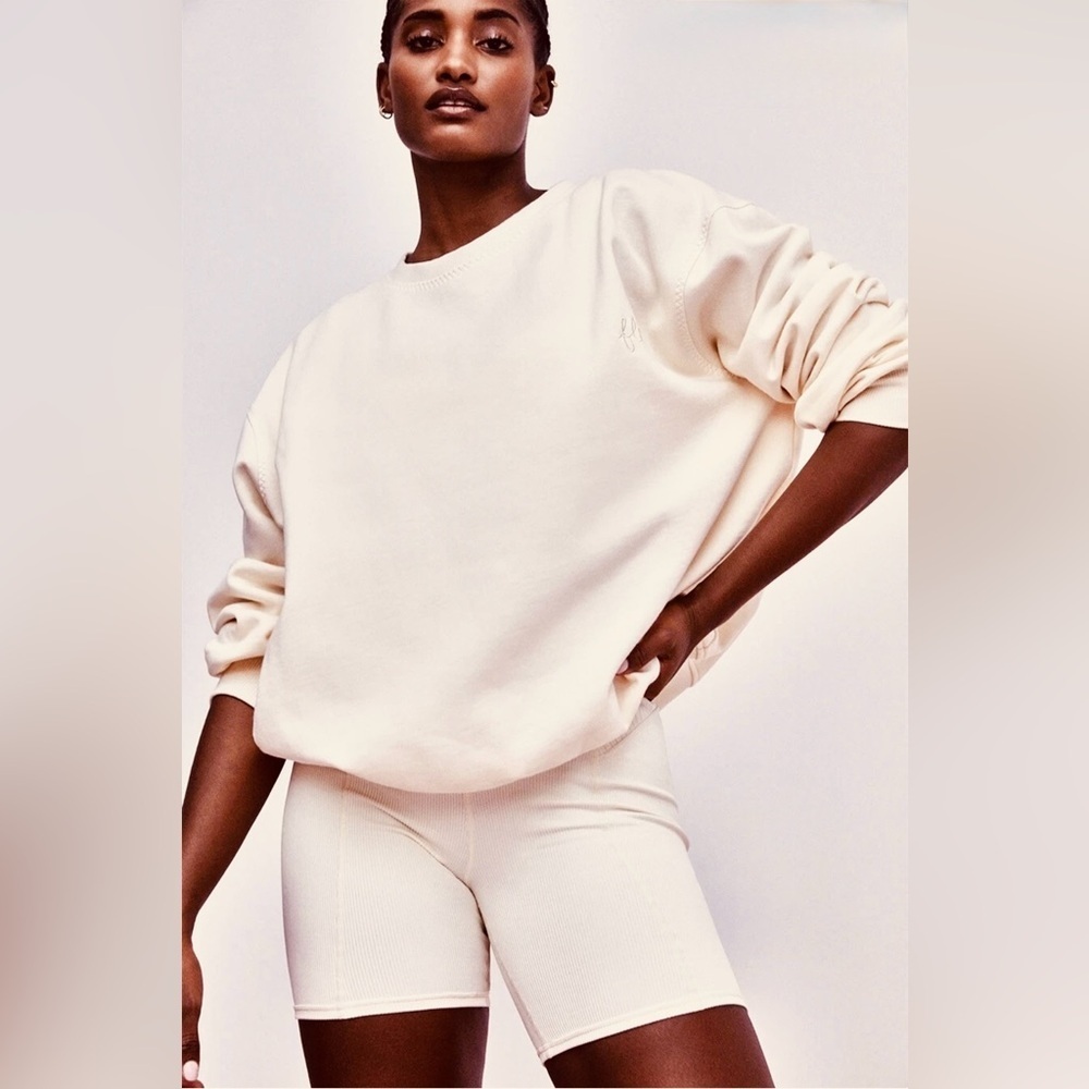 FOR LOVE & LEMONS Alex Sweatshirt in Cream